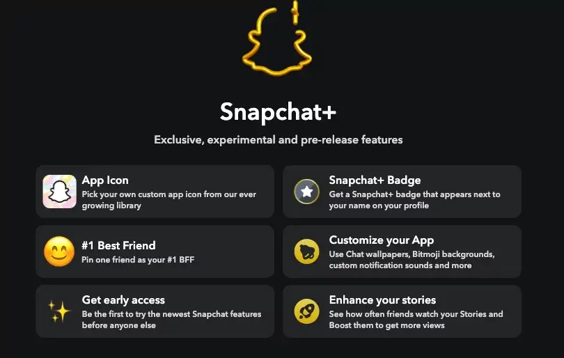 snapchat-plus-features image